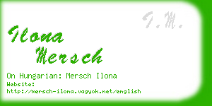 ilona mersch business card